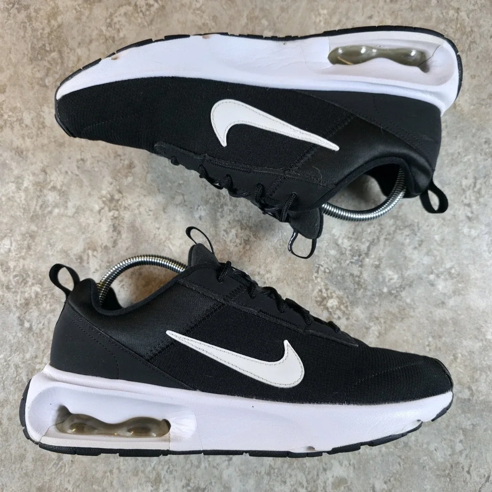 Nike Air Max Interlock Lite Black White Shoes Womens‎ 10 / Mens 8.5 *No Insoles*
